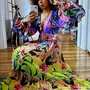 Farm Rio Ombré Amazonian Ombré gown nwt